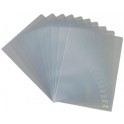 herlitz pochette transparente, format A4, 0,15 mm, grainée,