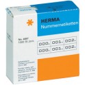 HERMA étiquettes de numérotation 0-999, 10 x 22 mm, bleues,