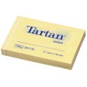 Tartan bloc-note repositionnable, 102 x 76 mm, jaune clair