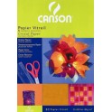 CANSON Papier vitrail, feuilles A4, 210 x 297 mm, 40 g/m2