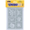 C.KREUL pochoir pour tatouage Hobby Line "soleil & fleurs"