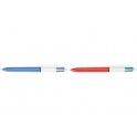 BIC stylo à bille rétractable 4 couleurs,largeur du tracé: F